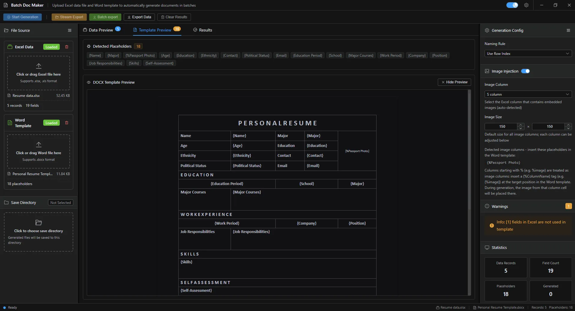 Template Preview - Organise reusable templates with live previews so the right document is always one click away.